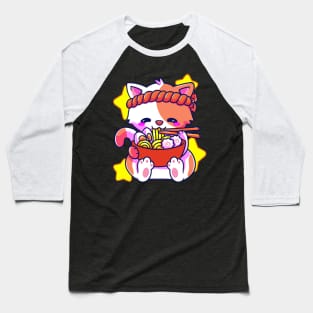 Anime Cat Kawaii Japanese stuff Anime Clothing Baseball T-Shirt